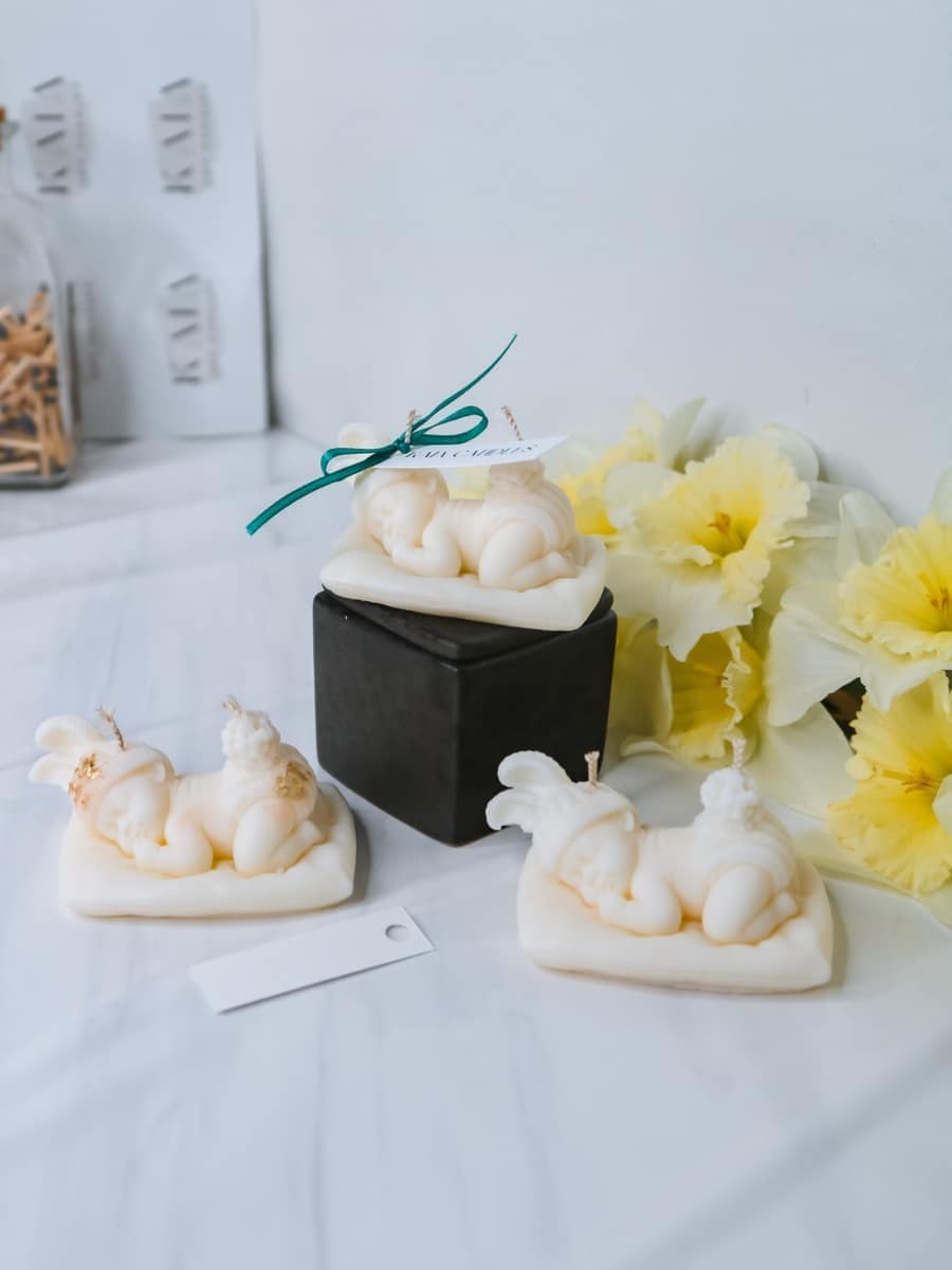 Marturii Botez lumanare BABY - simpla - imagine 3